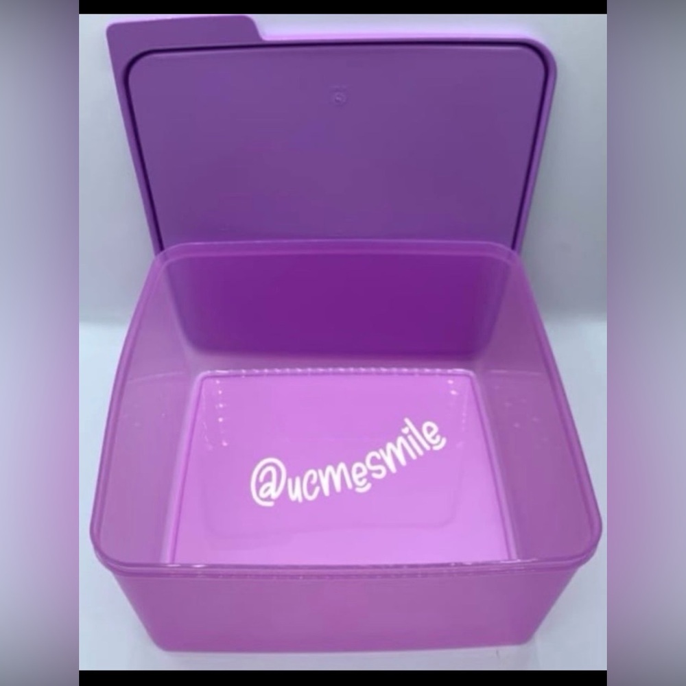 Tupperware Basic Line Fridge Tab Container 5L XLarge Kitchen in Lilac - Picture 2 of 4